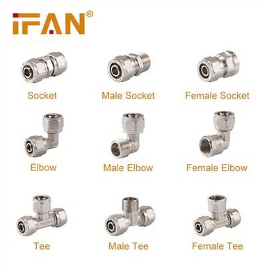 Raccord à compression sur tuyau Pex