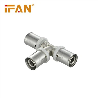 Raccords à sertir en laiton Té Pex