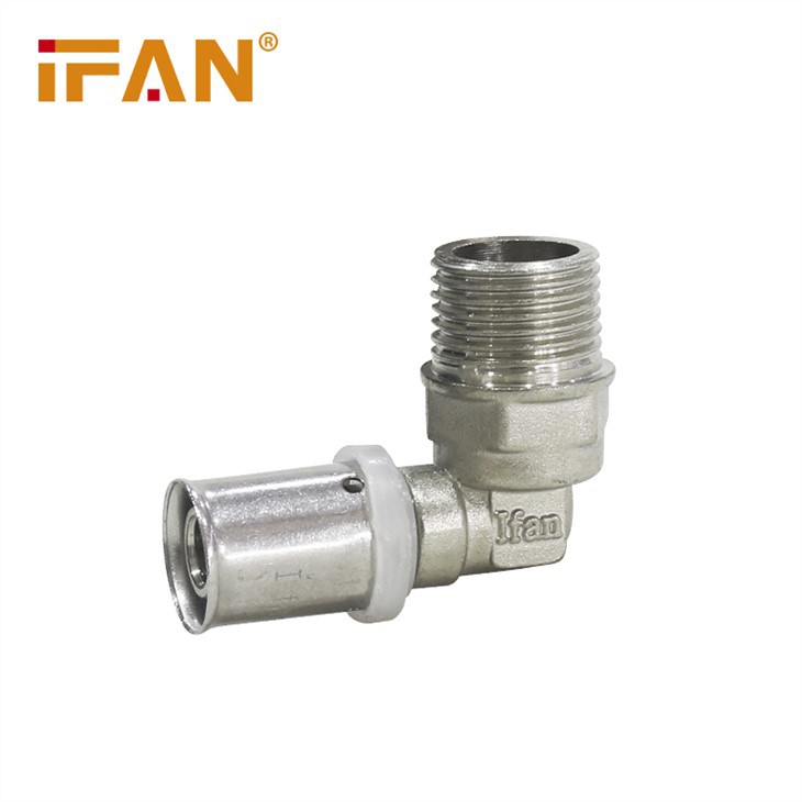 Coude fileté Pex Press Raccords